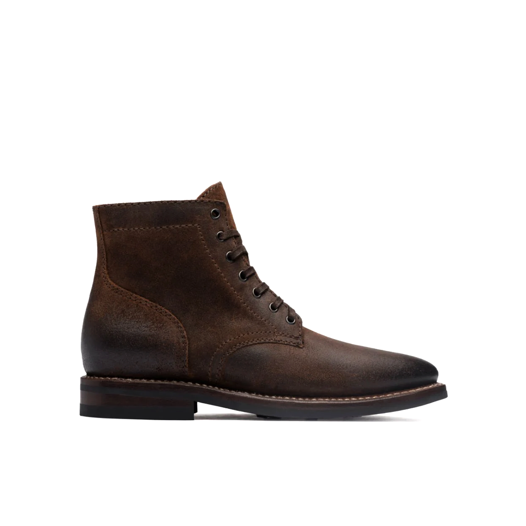 Herren Braune Leder Schnürboots – Klassische und Robuste Schuhe