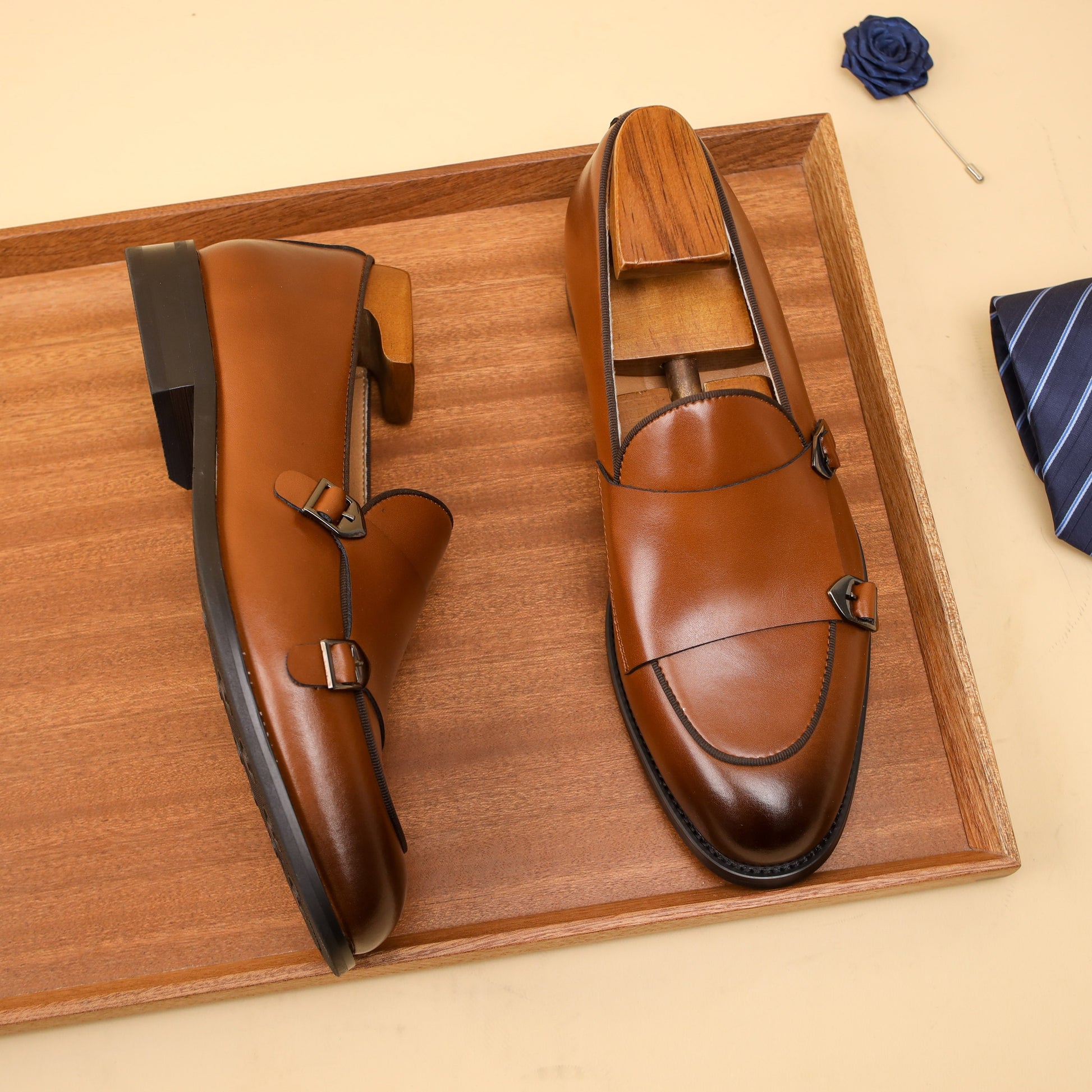 Herren Leder Monk Strap-Schuhe – Elegante und Stilvolle Formelle Schuhe