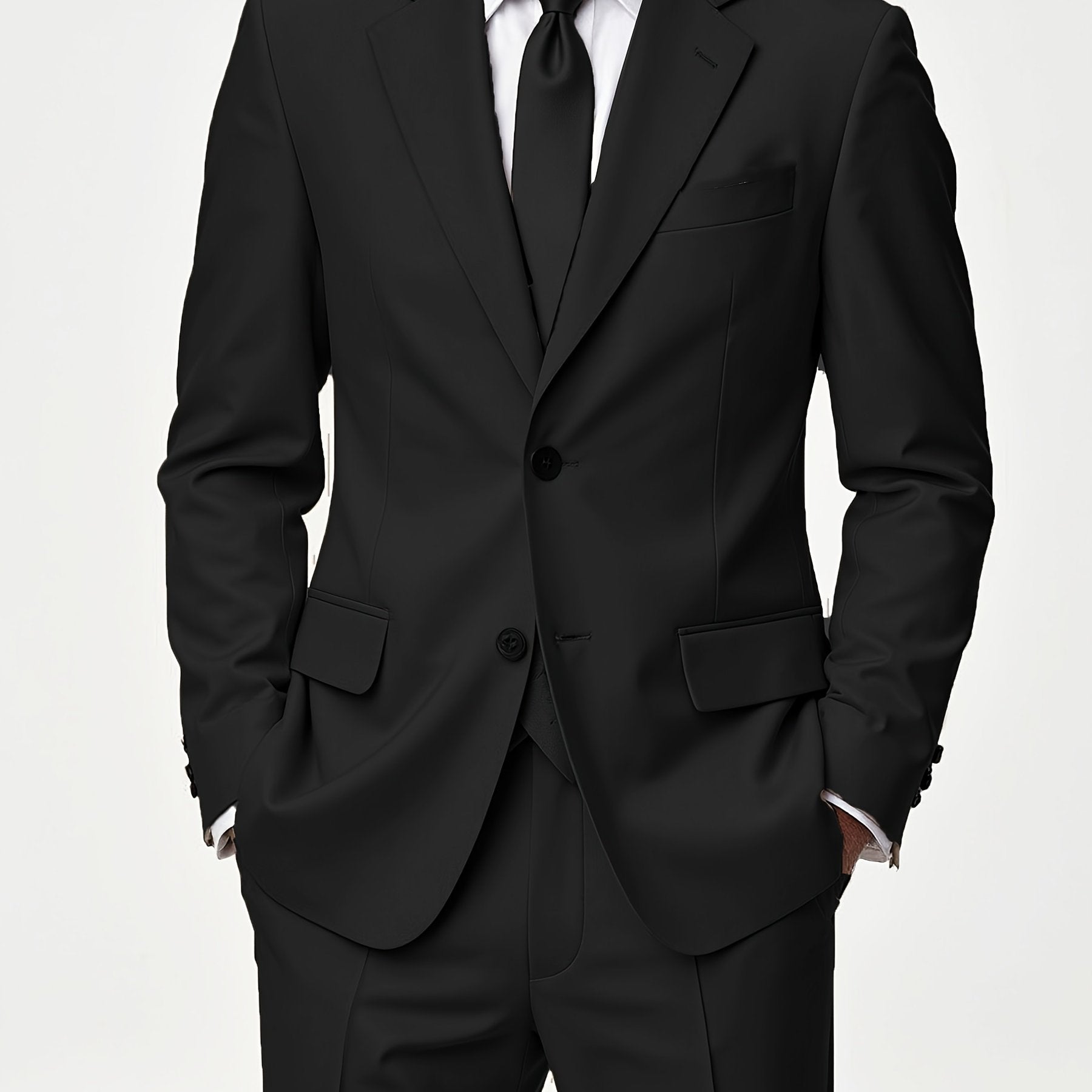 Herren Zweiteiliger Anzug – Taillierter Slim Fit