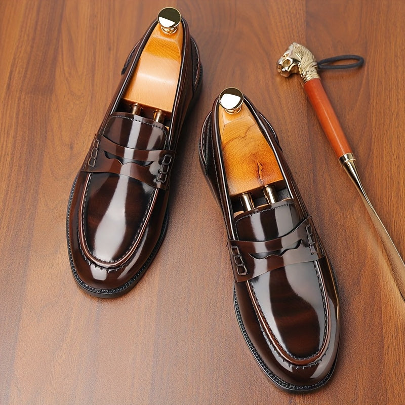 Herren Patent Leder Loafers – Stilvolle und Bequeme Slip-On Schuhe
