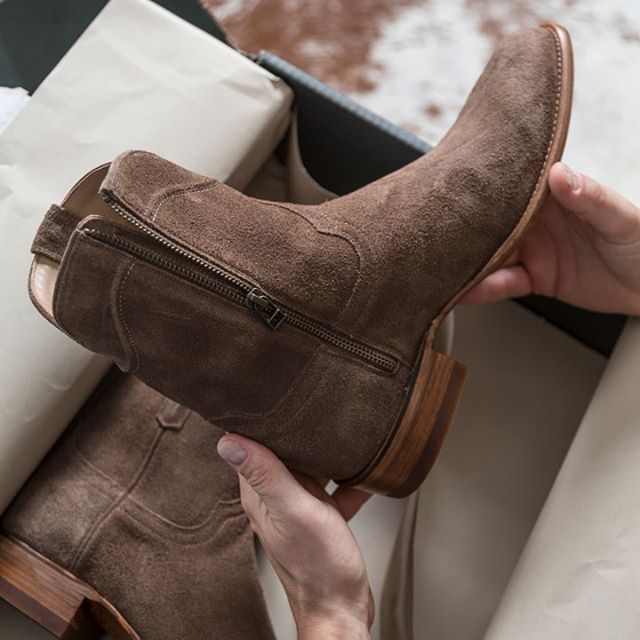 Herren Wildleder-Stiefel mit Reißverschluss – Stilvolle und Bequeme Freizeitschuhe