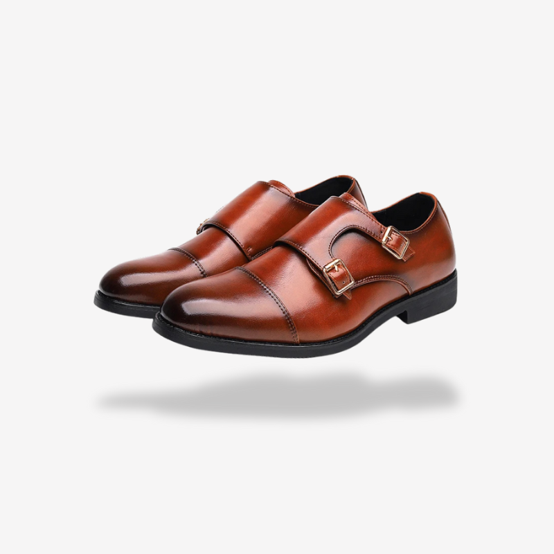 Herren Doppelschnallenschuhe – Klassisches Formelles Design