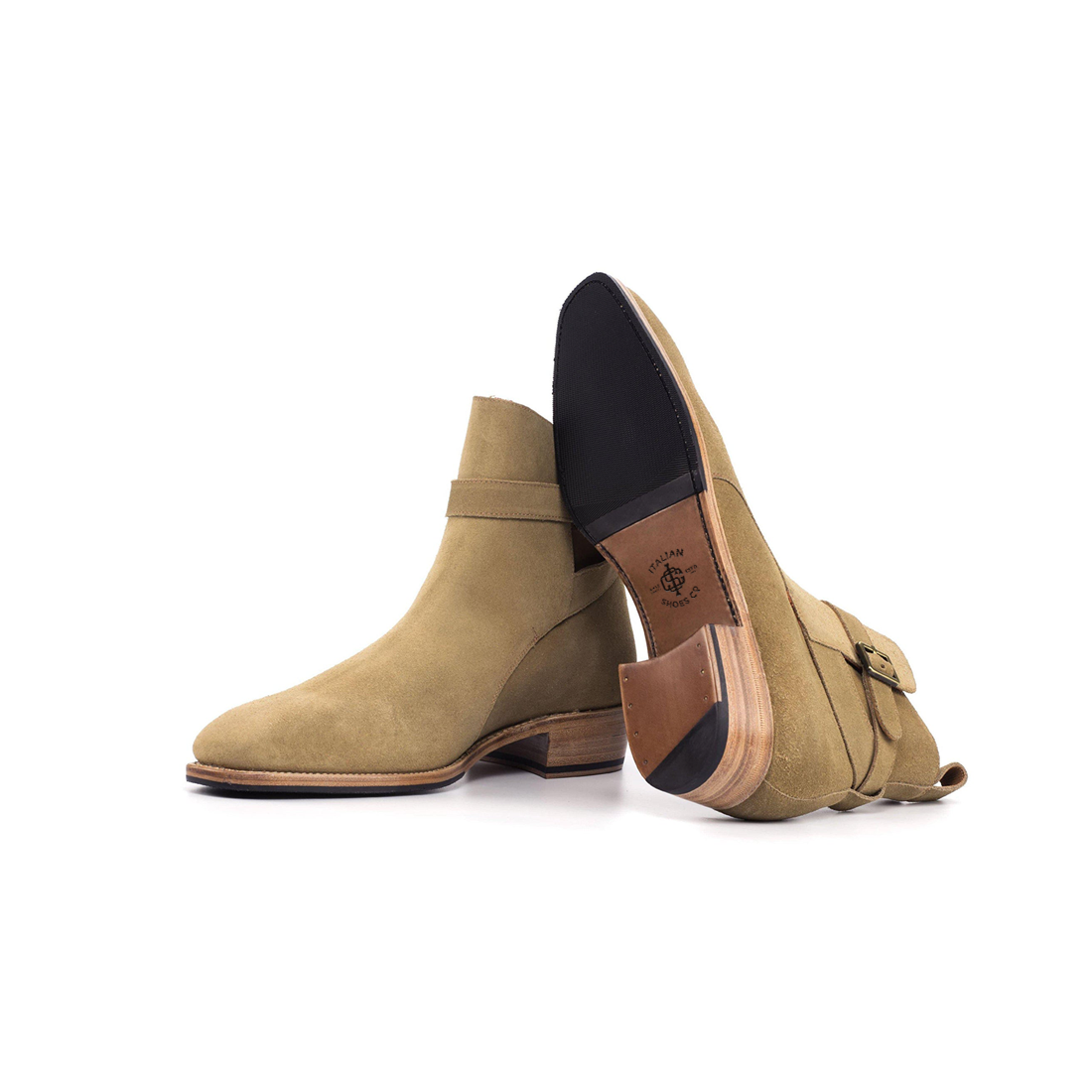 Herren Wildleder Chelsea Boots – Stilvoll und Bequem mit Schnallen-Detail