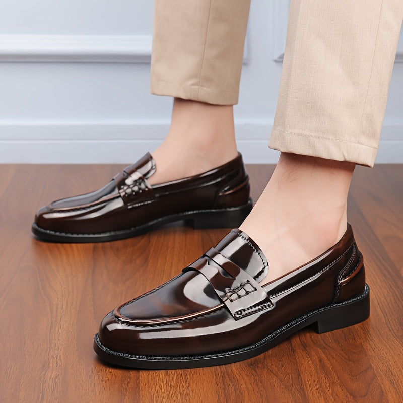 Herren Patent Leder Loafers – Stilvolle und Bequeme Slip-On Schuhe