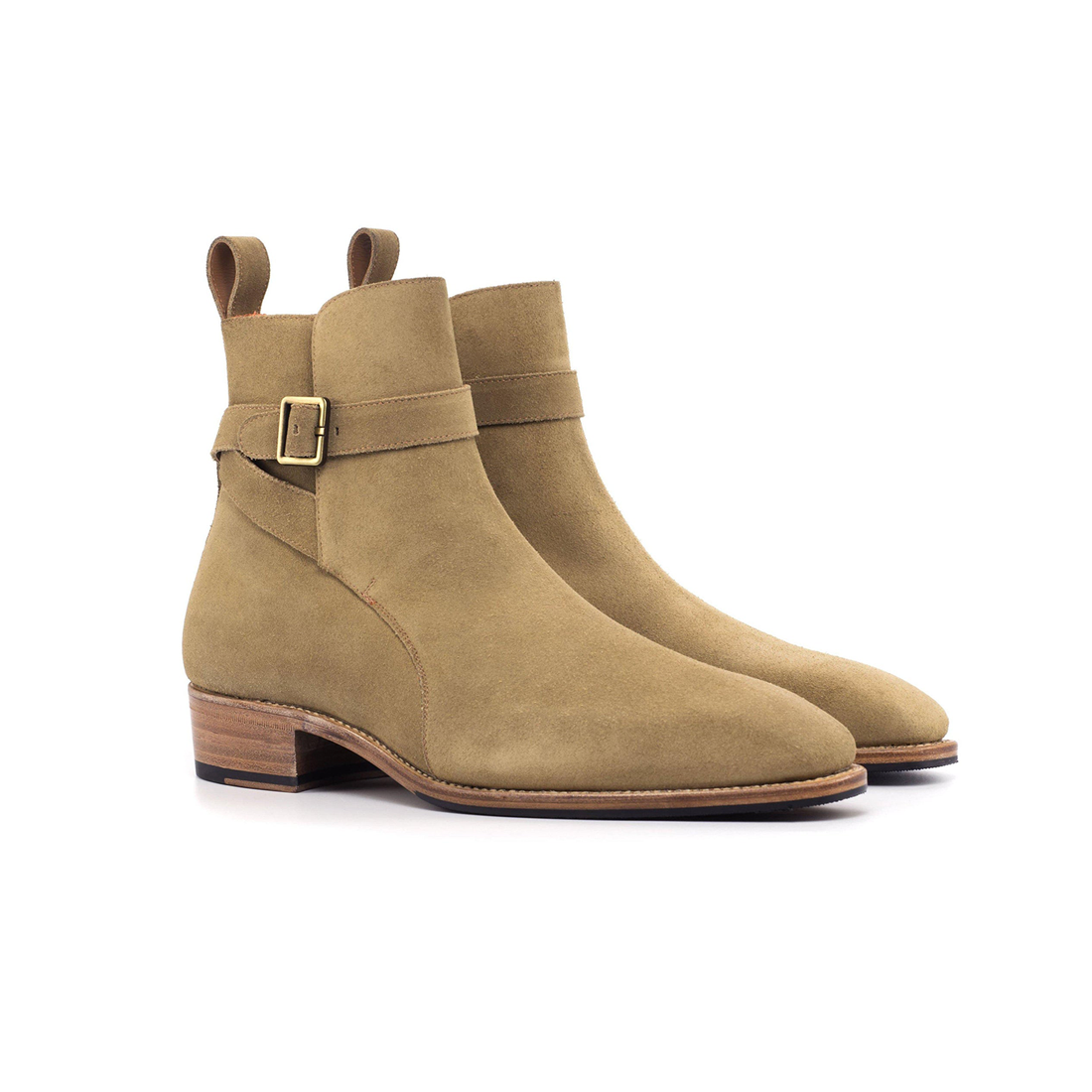 Herren Wildleder Chelsea Boots – Stilvoll und Bequem mit Schnallen-Detail