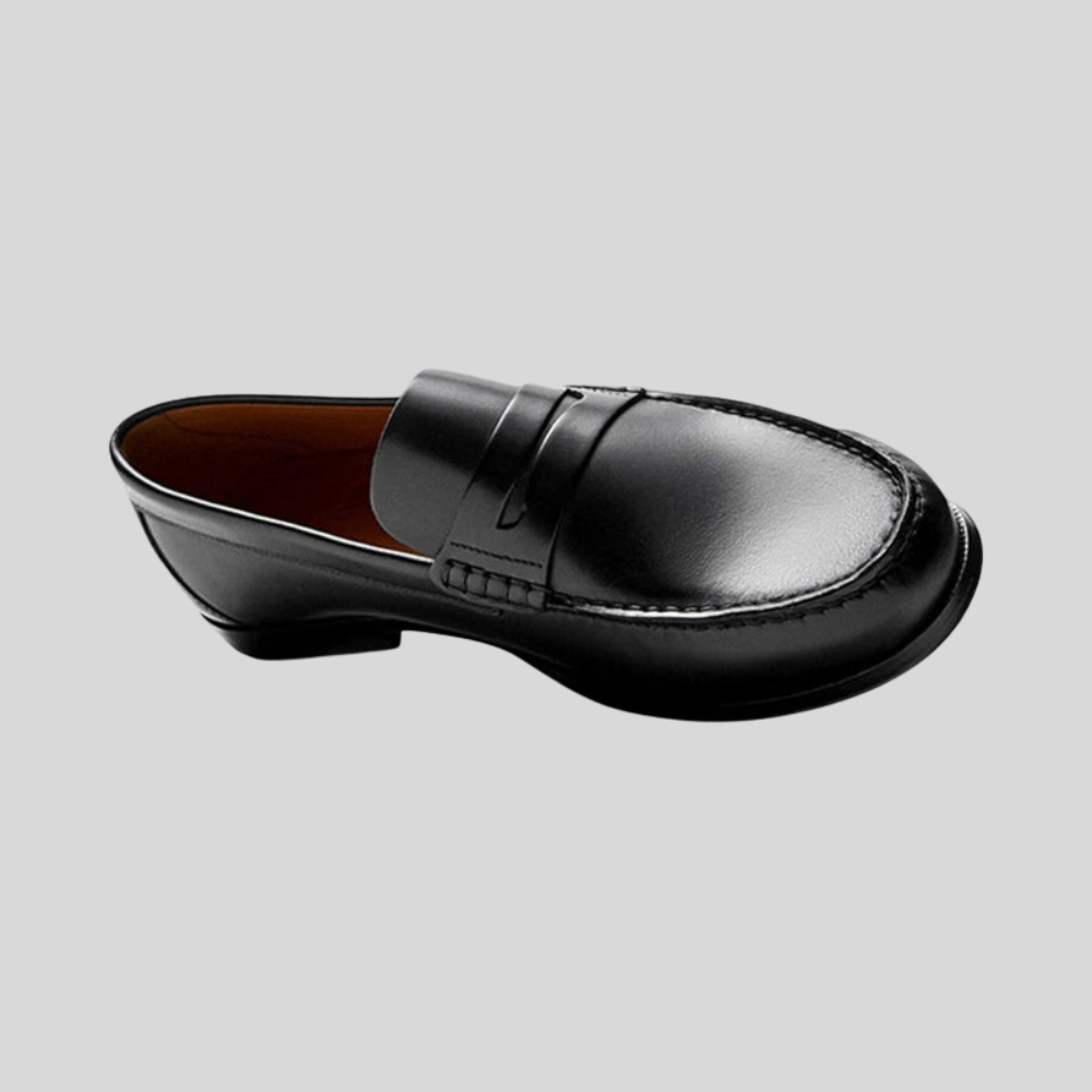 Herren Leder Slipper – Klassische Slip-On Anzugschuhe