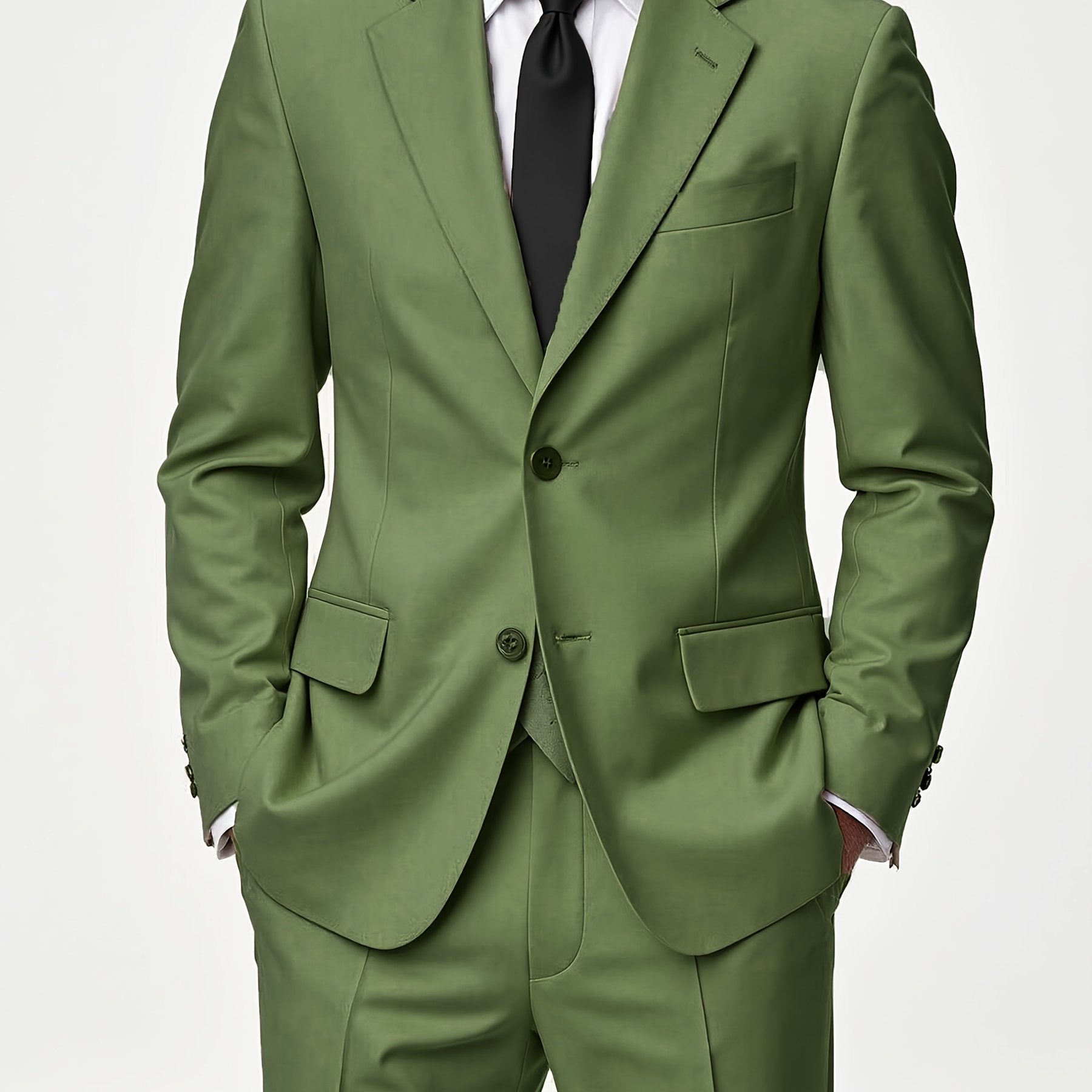 Herren Zweiteiliger Anzug – Taillierter Slim Fit