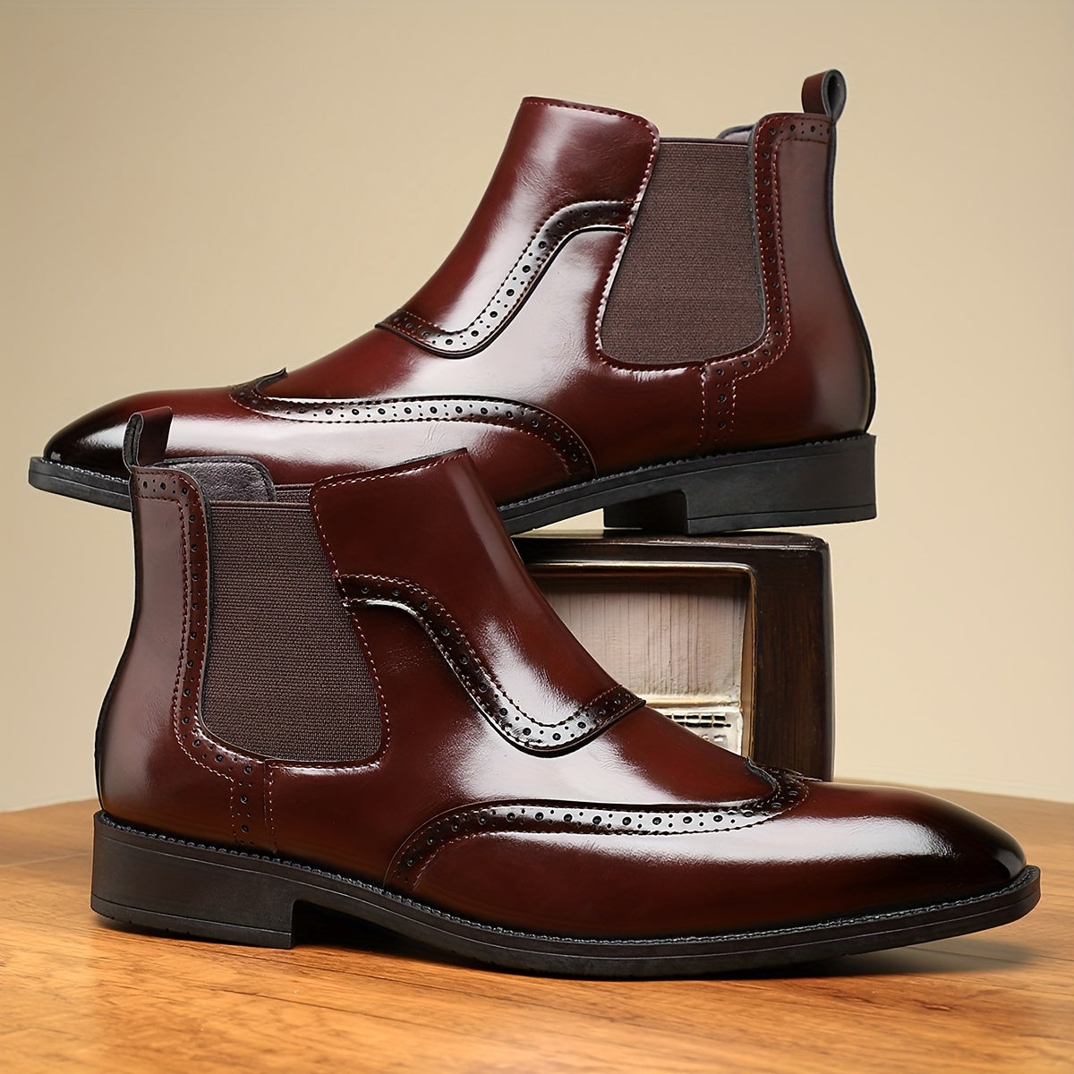 Herren Leder Chelsea Stiefel – Stylisch und Bequem