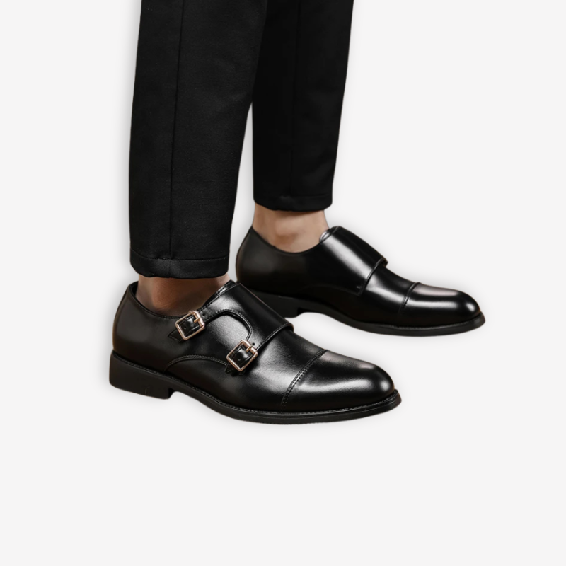 Herren Doppelschnallenschuhe – Klassisches Formelles Design