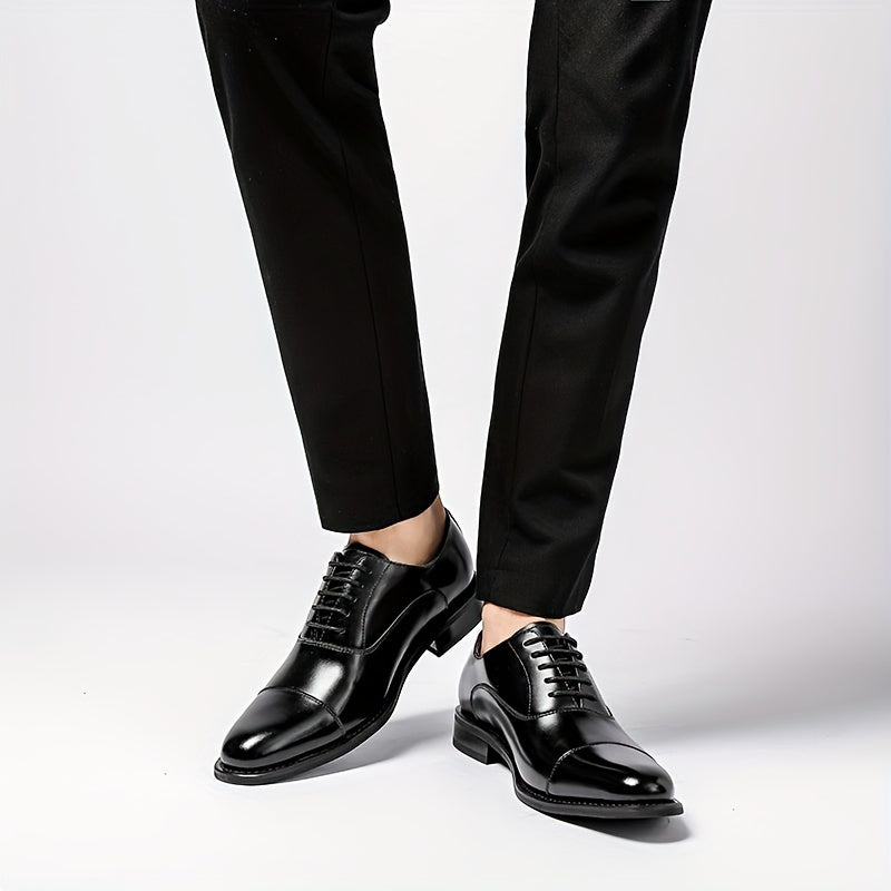 Herren Leder Dress-Schuhe – Elegante Schnürformelle Schuhe