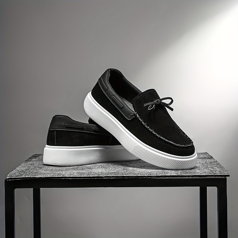 Herren Casuale Tan Mokassins – Slip-On Wildlederschuhe