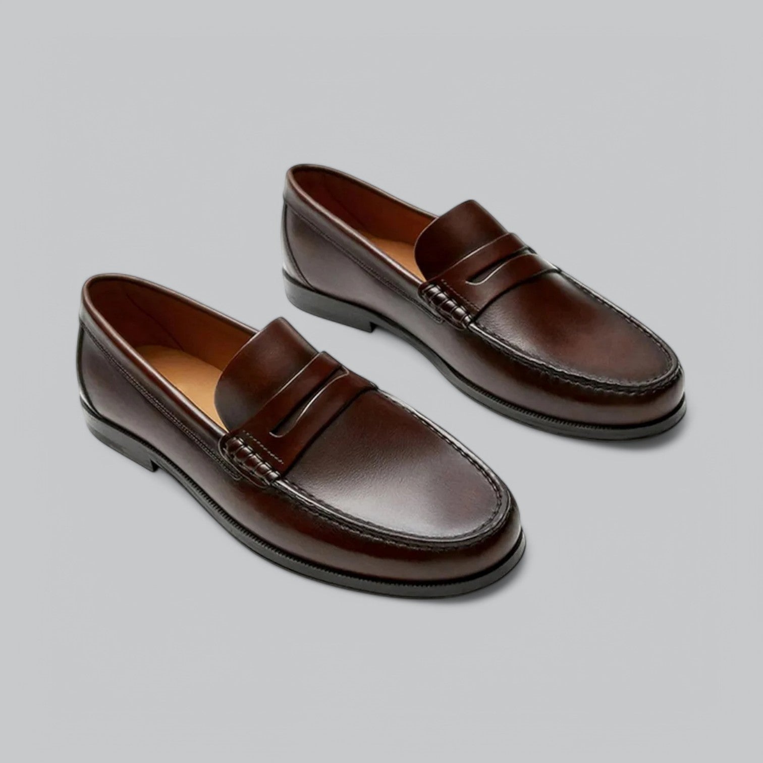 Herren Klassische Lederloafer – Elegantes Penny-Design