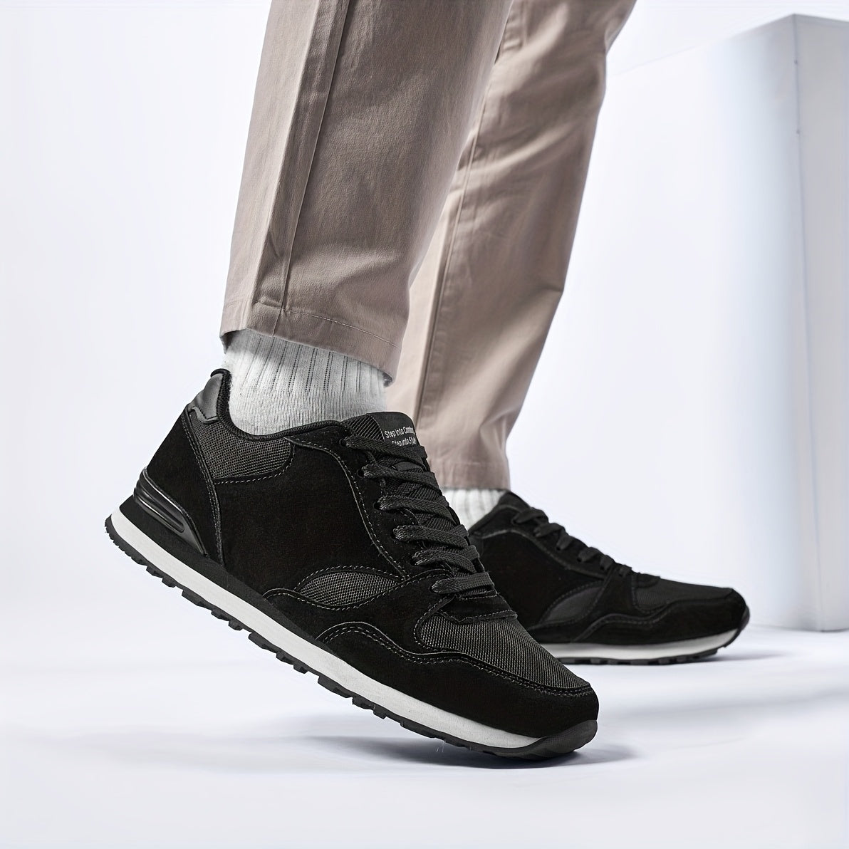 Herren Retro Lauf-Sneaker – Schnürschuhe