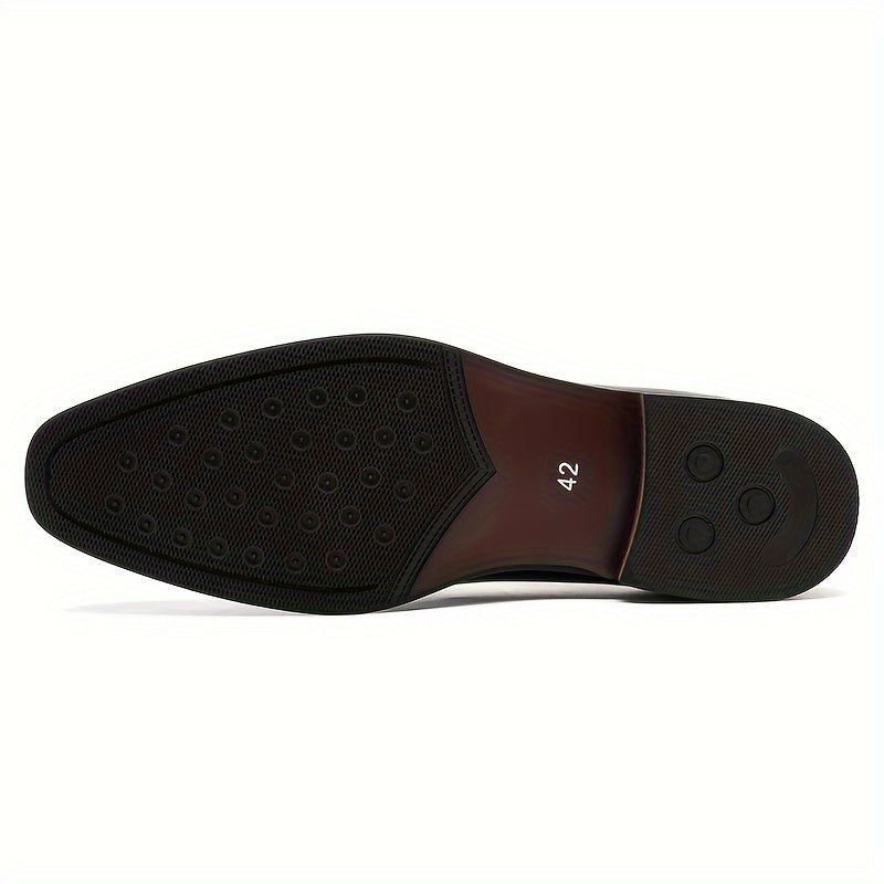 Herren Braune Leder Oxford Schuhe – Elegante Schnür-Schuhe für Formelle Anlässe