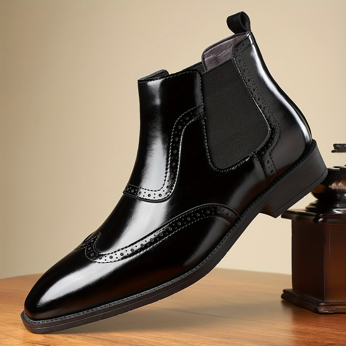 Herren Leder Chelsea Stiefel – Stylisch und Bequem