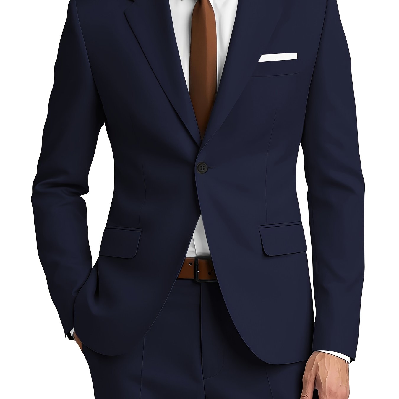 Herren Zweiteiliger Anzug – Taillierter Slim Fit