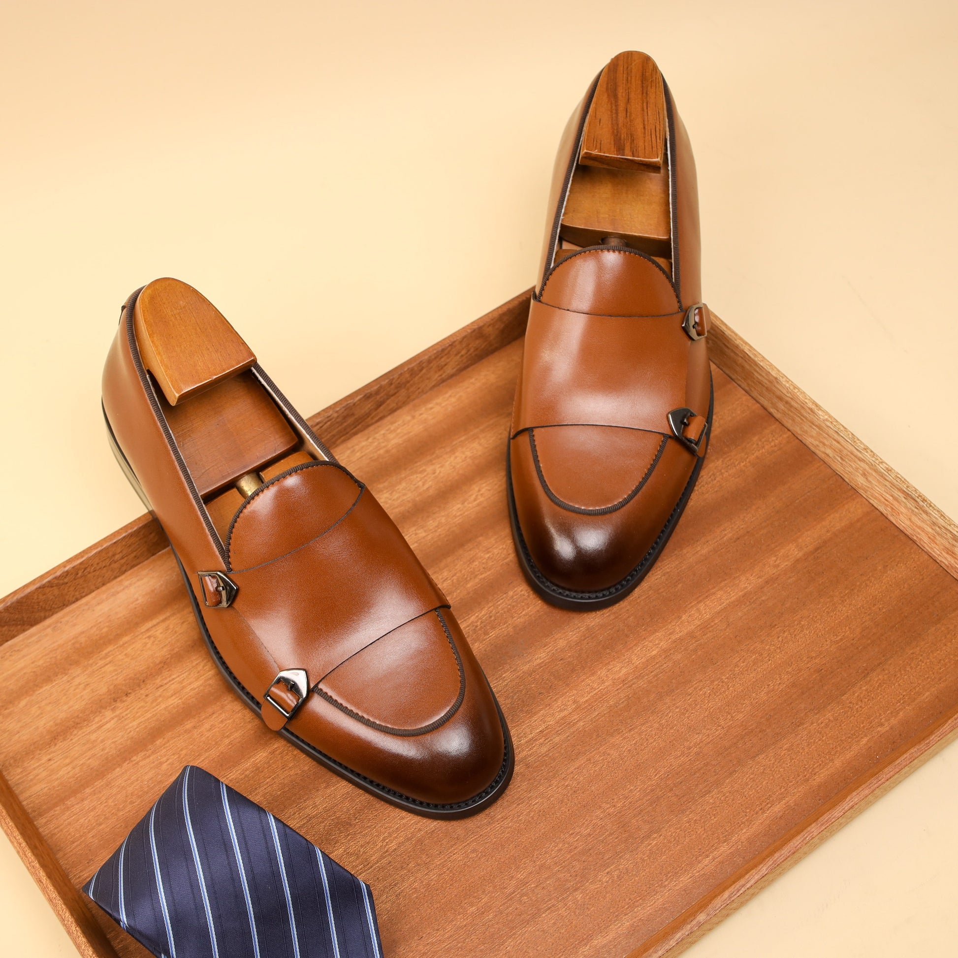 Herren Leder Monk Strap-Schuhe – Elegante und Stilvolle Formelle Schuhe