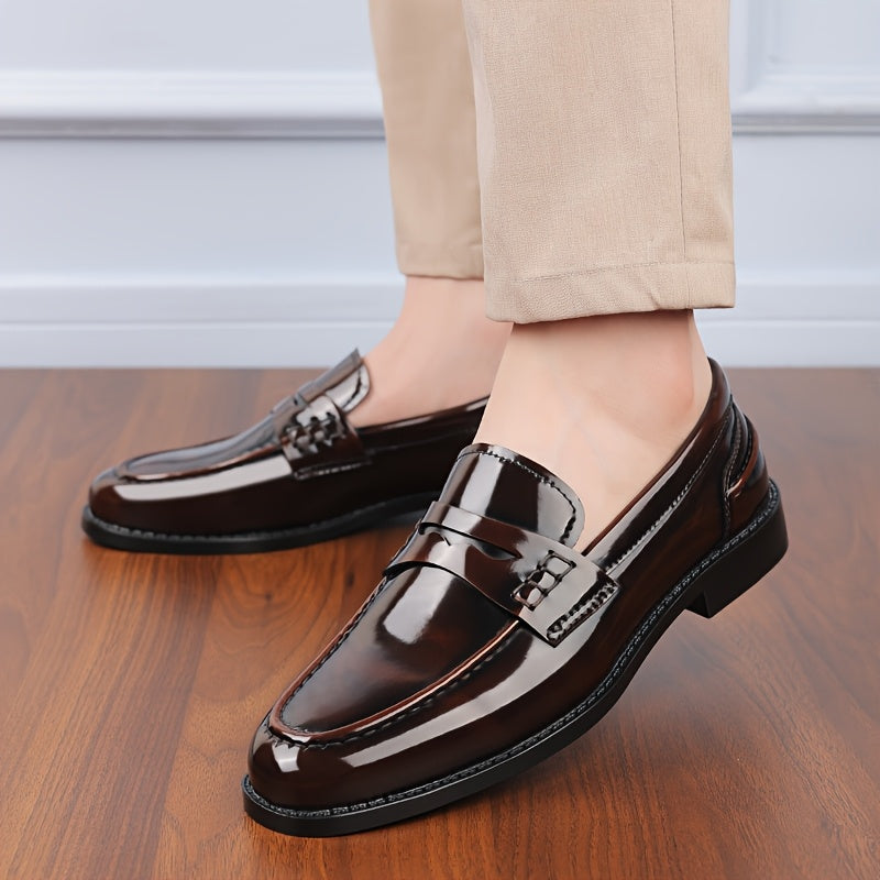 Herren Patent Leder Loafers – Stilvolle und Bequeme Slip-On Schuhe