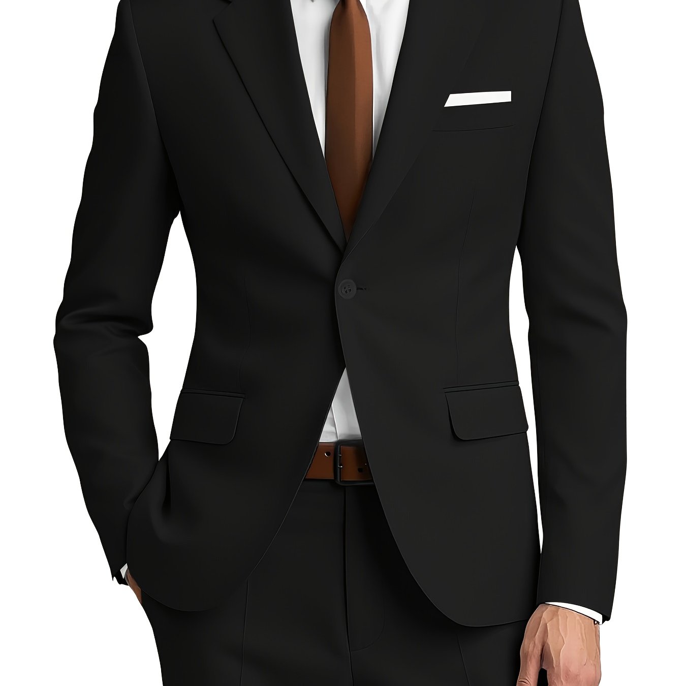 Herren Zweiteiliger Anzug – Taillierter Slim Fit