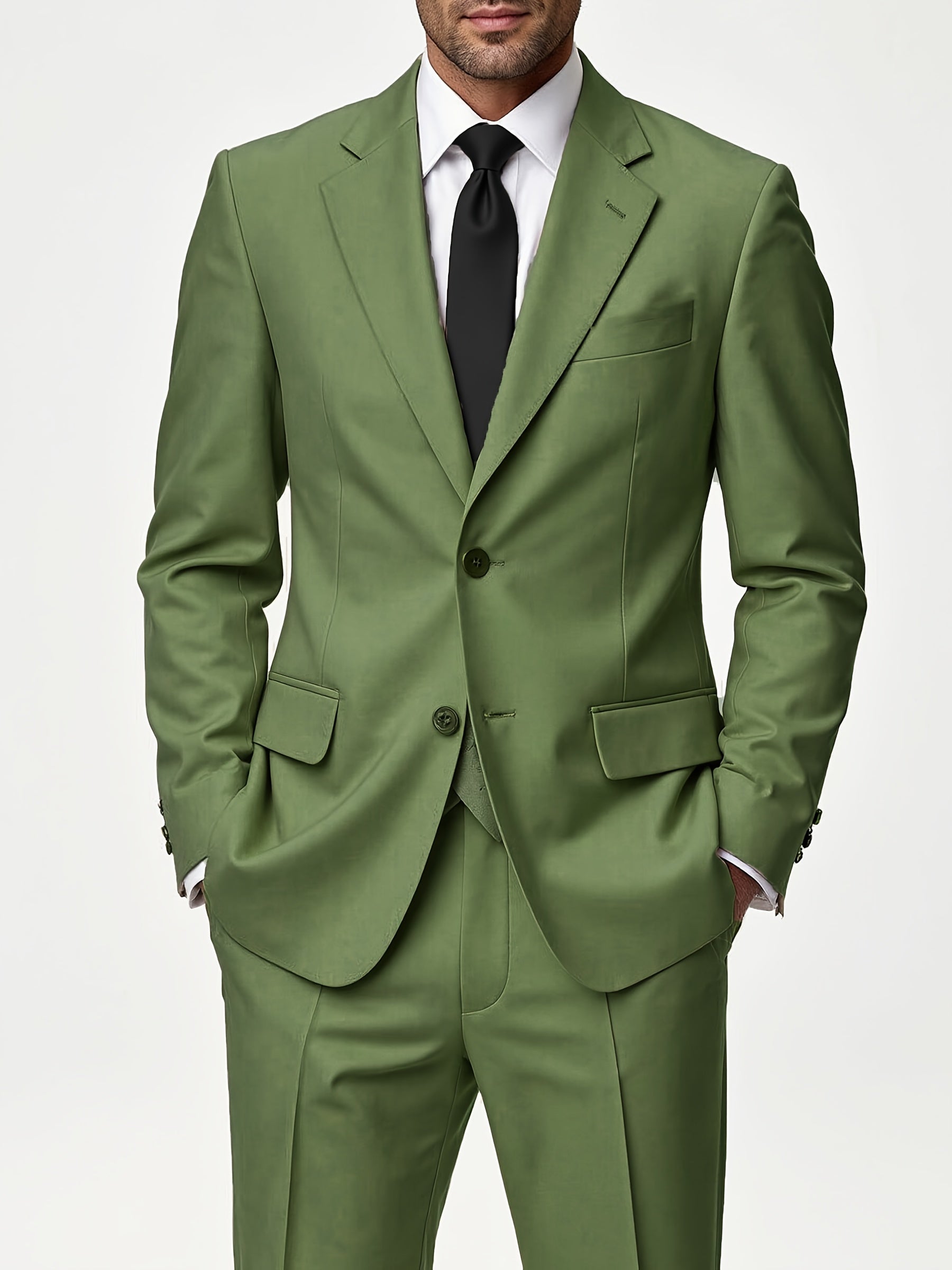 Herren Zweiteiliger Anzug – Taillierter Slim Fit