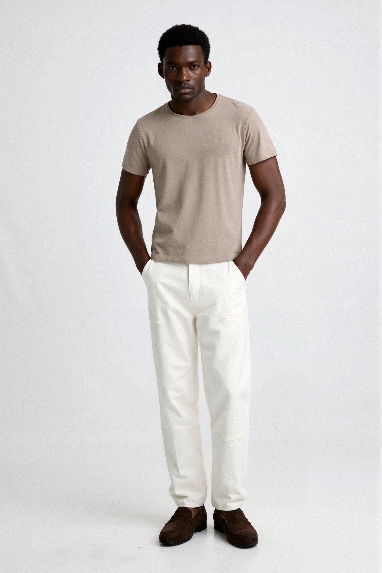 Herren Braune Wildleder Slipper – Klassische Slip-On Schuhe