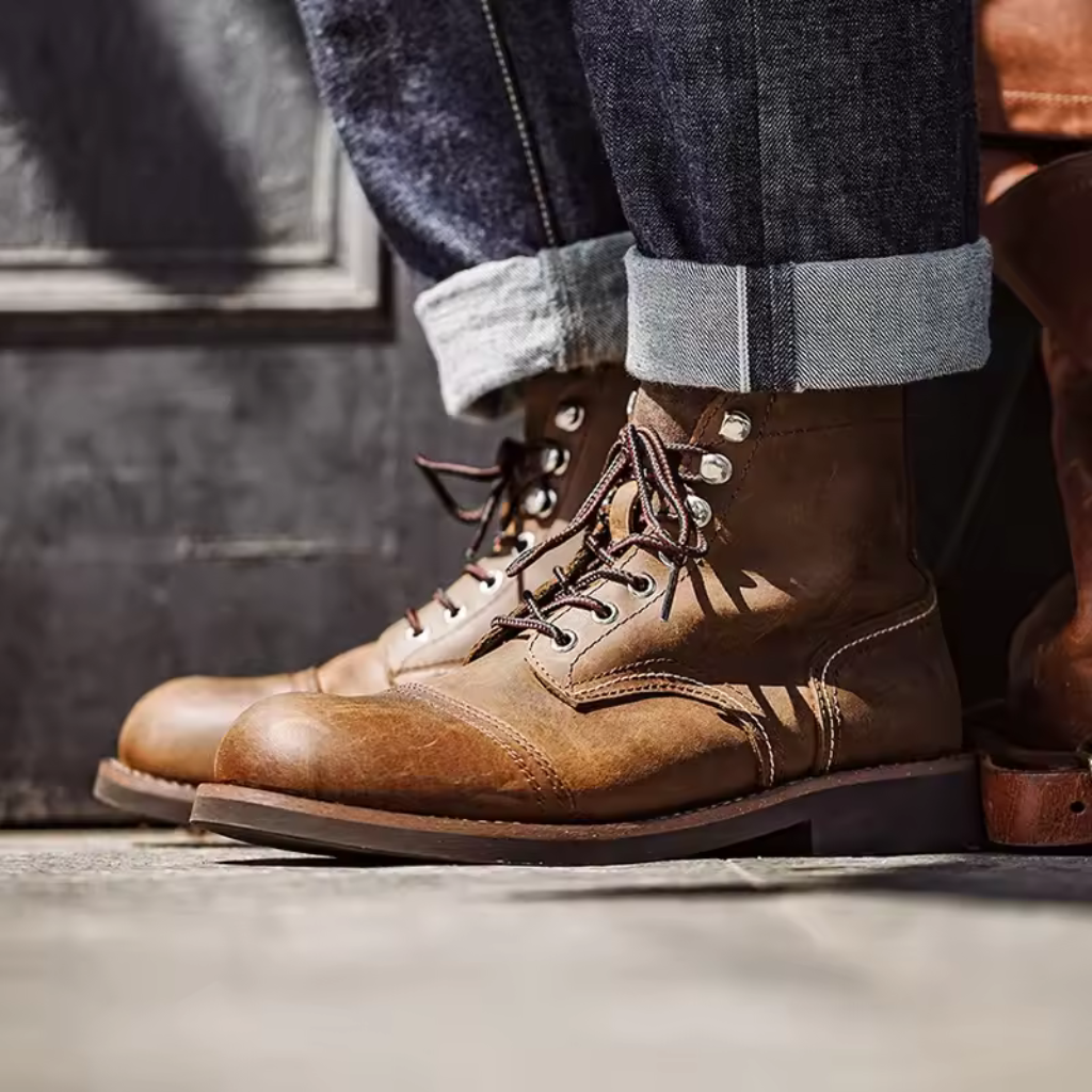Herren Leder Boots – Robuste und Bequeme Schuhe
