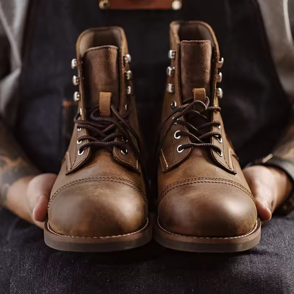 Herren Leder Boots – Robuste und Bequeme Schuhe