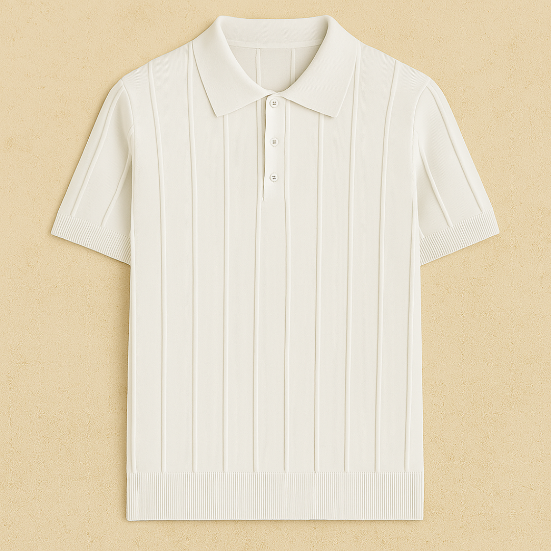 Elegantes Herren Poloshirt mit Streifen – Stilvolles Sommeroutfit