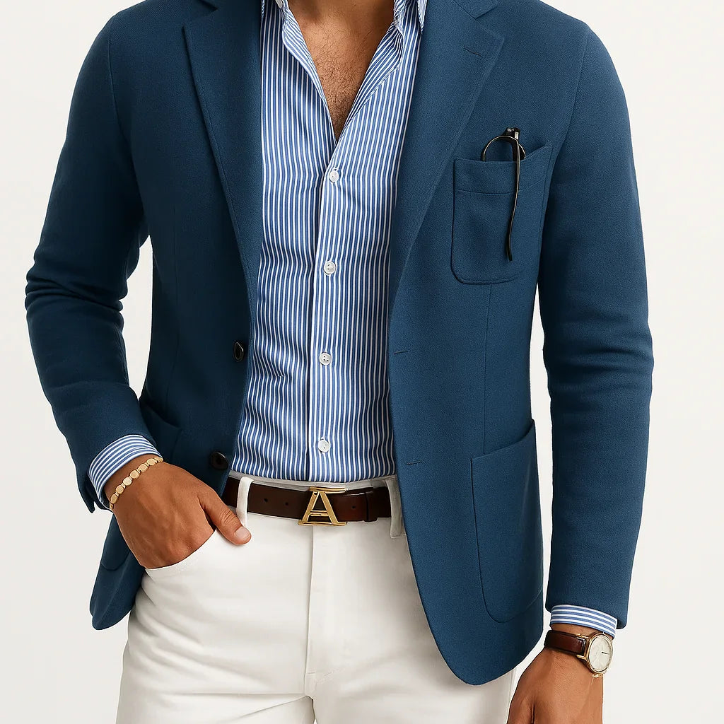 Herren Tailliertes Sakko – Leichtes Smartes Jackett