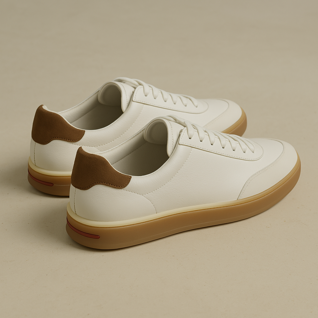 Elegante Herren Leder Sneakers – Bequeme Alltagsschuhe