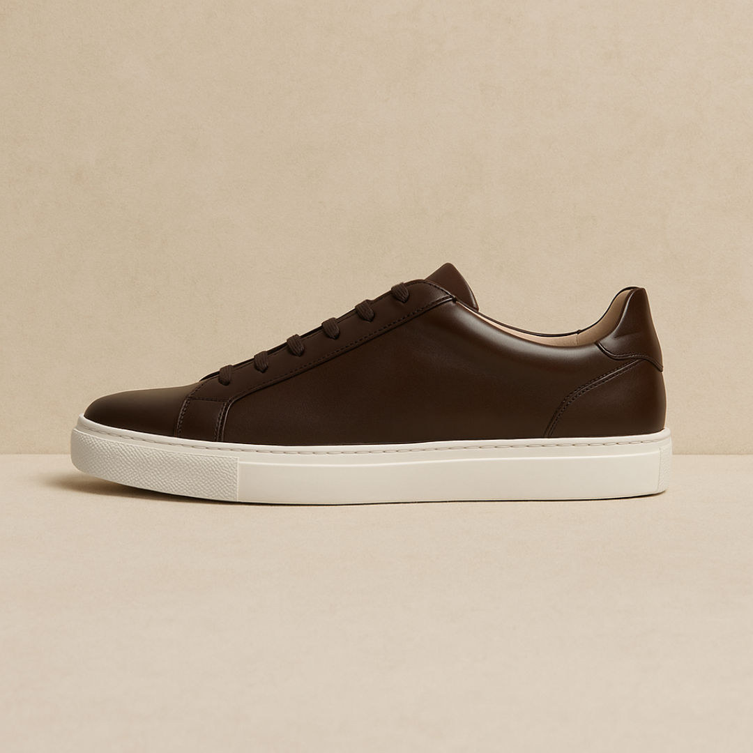 Zeitlose Low-Top-Ledersneaker – Eleganter minimalistischer Old-Money-Stil