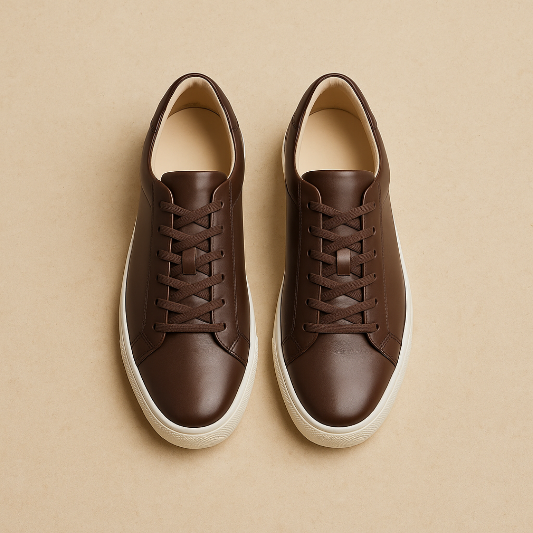 Zeitlose Low-Top-Ledersneaker – Eleganter minimalistischer Old-Money-Stil