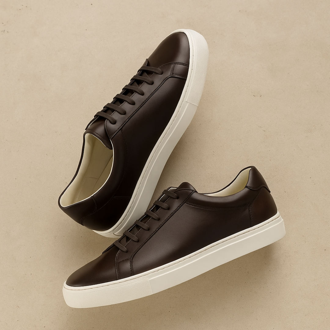 Zeitlose Low-Top-Ledersneaker – Eleganter minimalistischer Old-Money-Stil