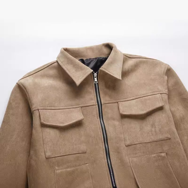 Herren Lässige Wildlederjacke – Stilvoll und Bequem für den Alltag