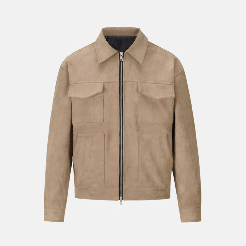 Herren Lässige Wildlederjacke – Stilvoll und Bequem für den Alltag