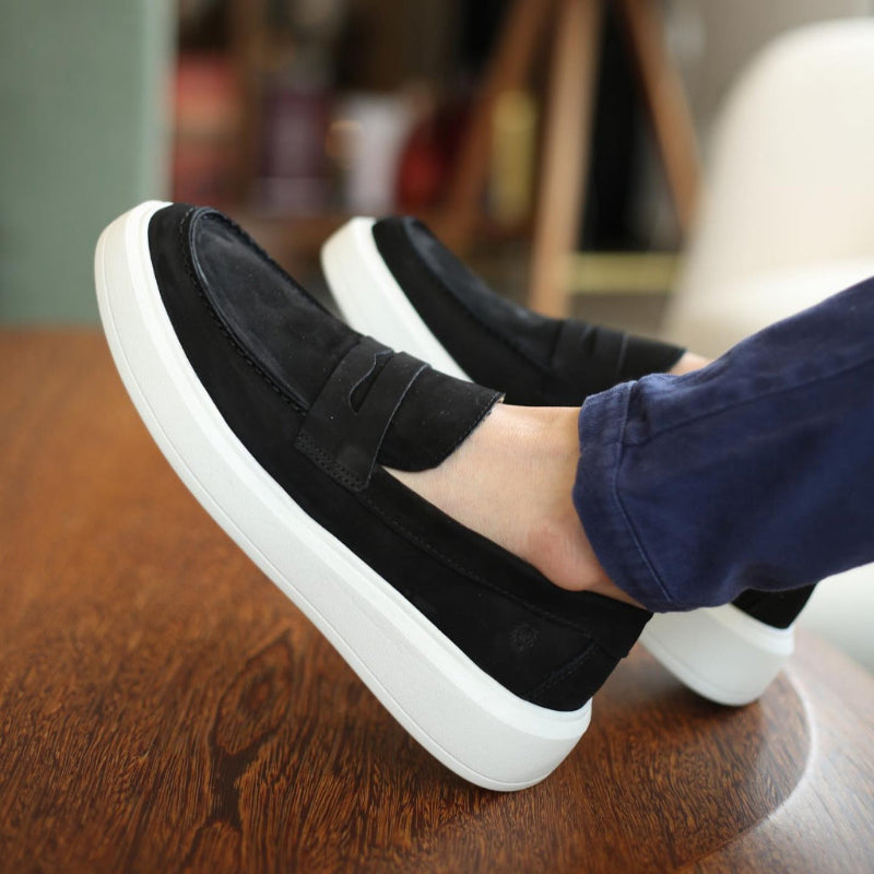 Herren Loafer aus Navy-Wildleder – Eleganter Freizeitkomfort