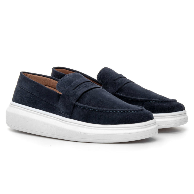 Herren Loafer aus Navy-Wildleder – Eleganter Freizeitkomfort