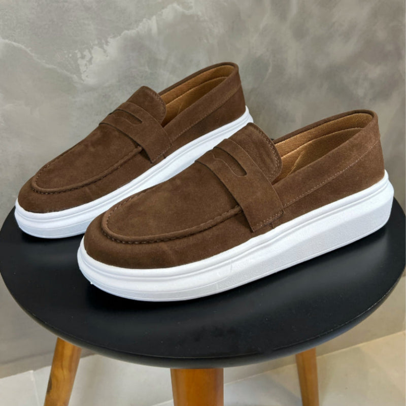 Herren Loafer aus Navy-Wildleder – Eleganter Freizeitkomfort