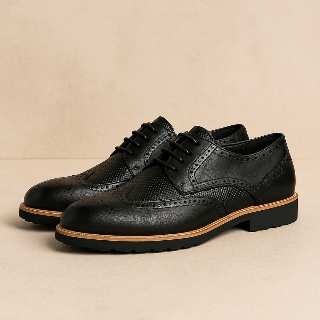 Verandona | Herren Brogue Schuhe mit runder Spitze