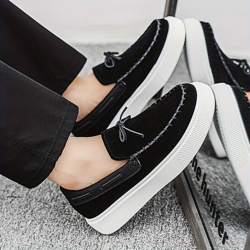 Herren Casuale Tan Mokassins – Slip-On Wildlederschuhe