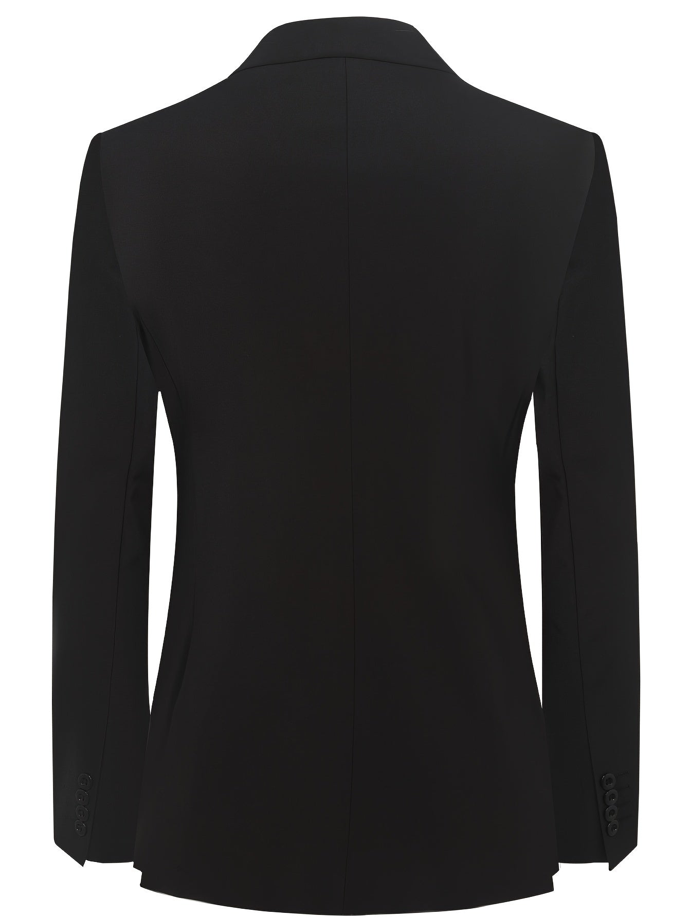 Herren schwarzer taillierter Anzug – Elegantes und modernes Design mit Gürtel