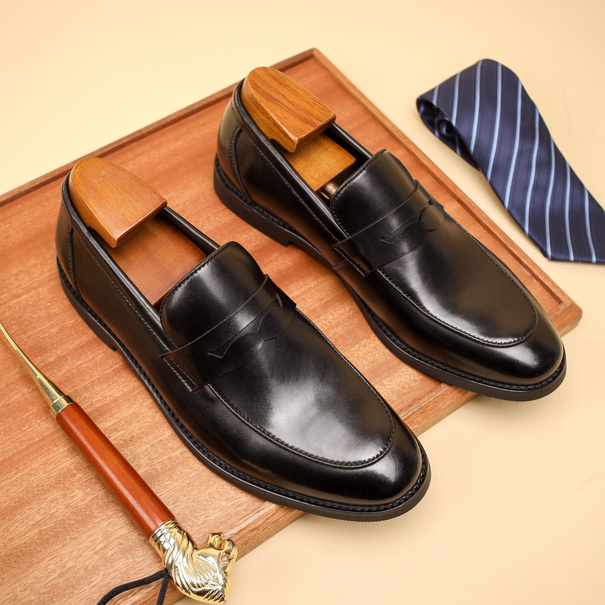 Herren Leder Loafers – Elegante und Bequeme Slip-On Schuhe