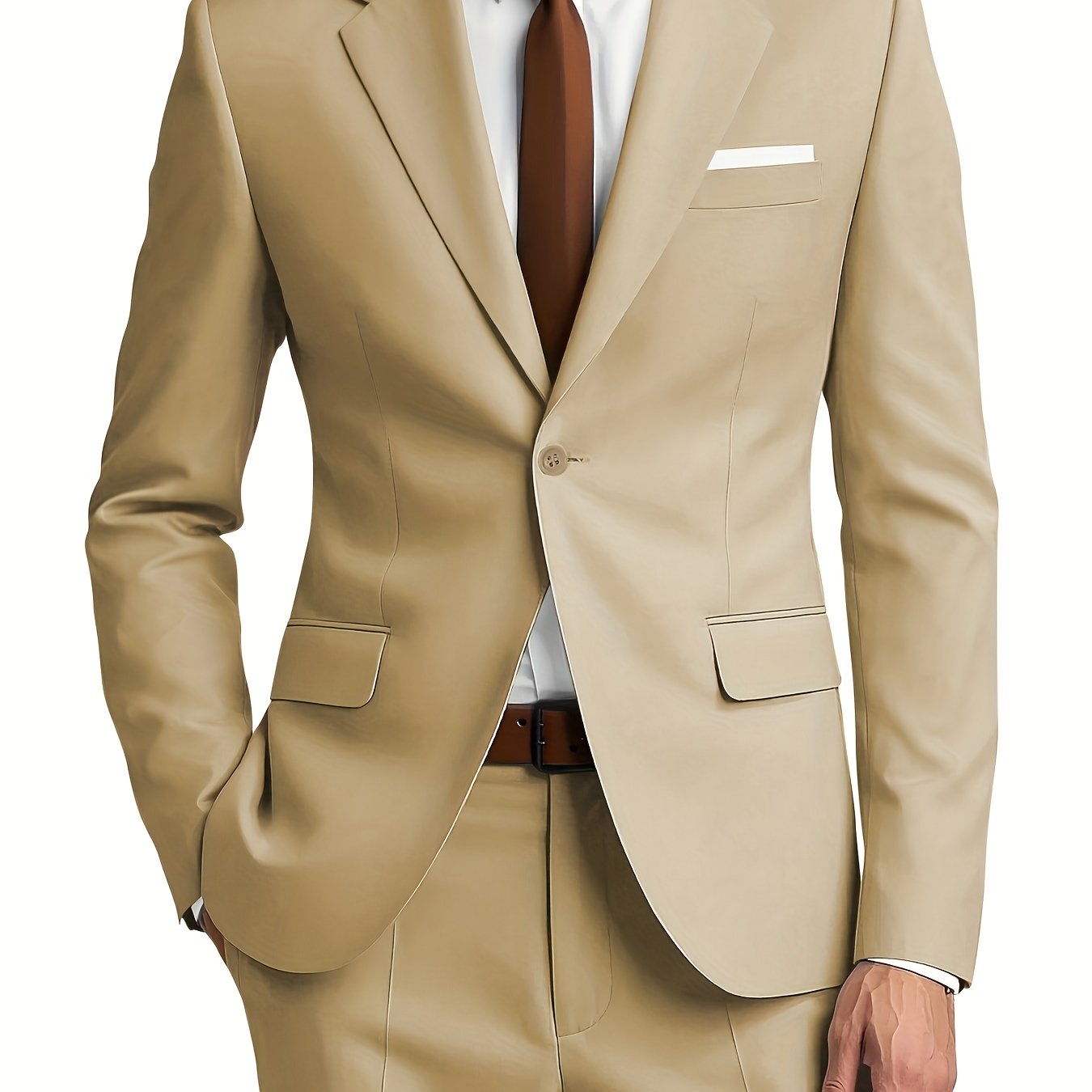 Herren Zweiteiliger Anzug – Taillierter Slim Fit