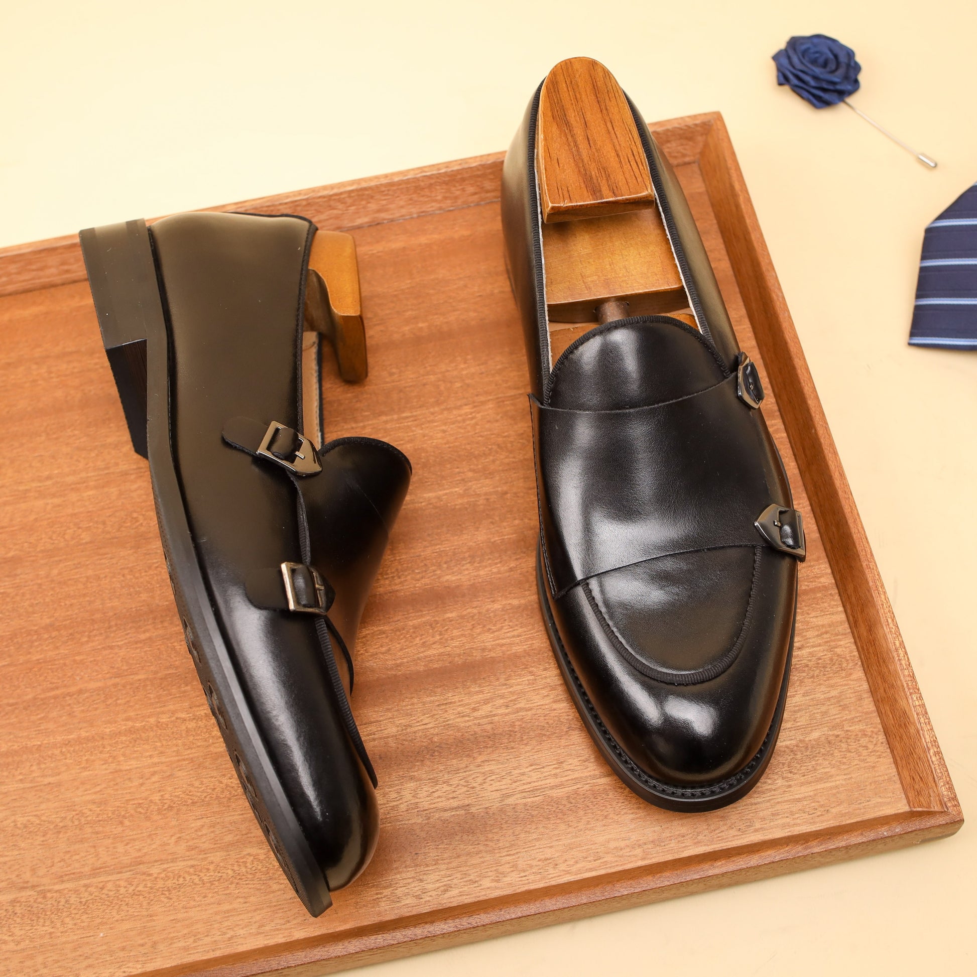 Herren Leder Monk Strap-Schuhe – Elegante und Stilvolle Formelle Schuhe