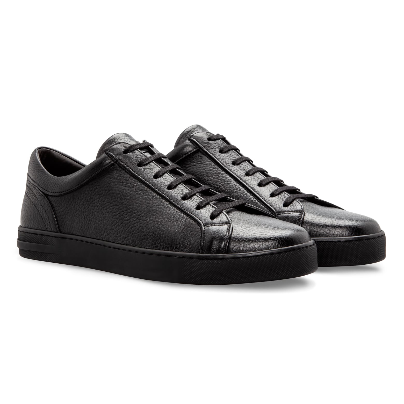 Herren Schwarze Ledersneaker – Eleganter Alltagsstil