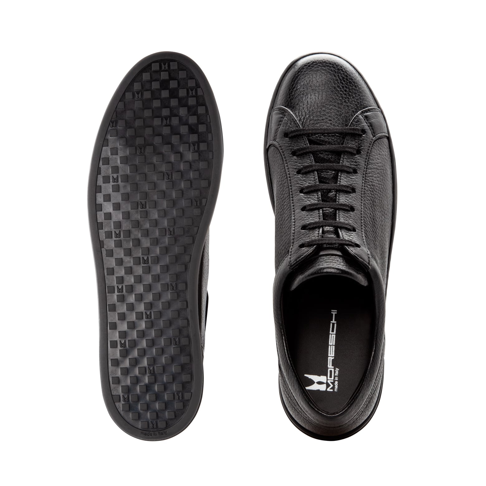 Herren Schwarze Ledersneaker – Eleganter Alltagsstil