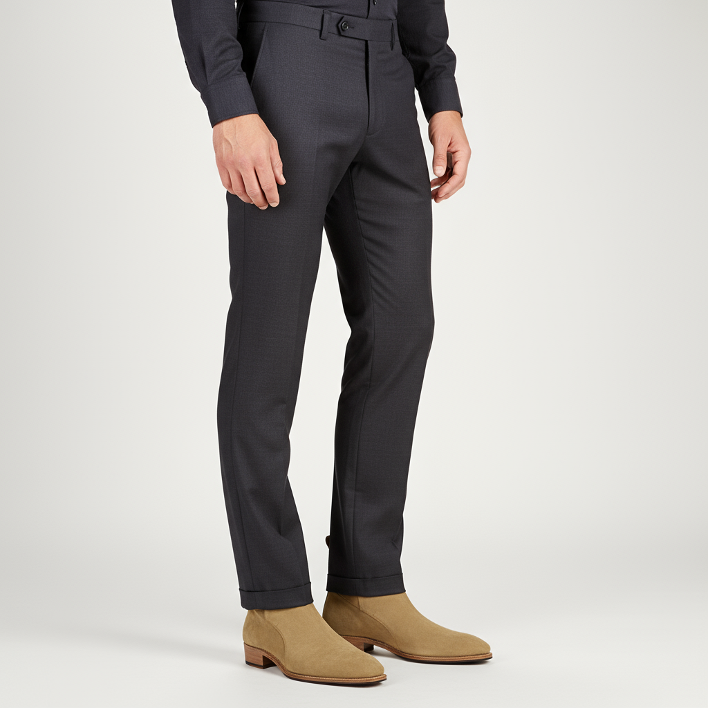 Herren Wildleder Chelsea Boots – Stilvoll und Bequem mit Schnallen-Detail