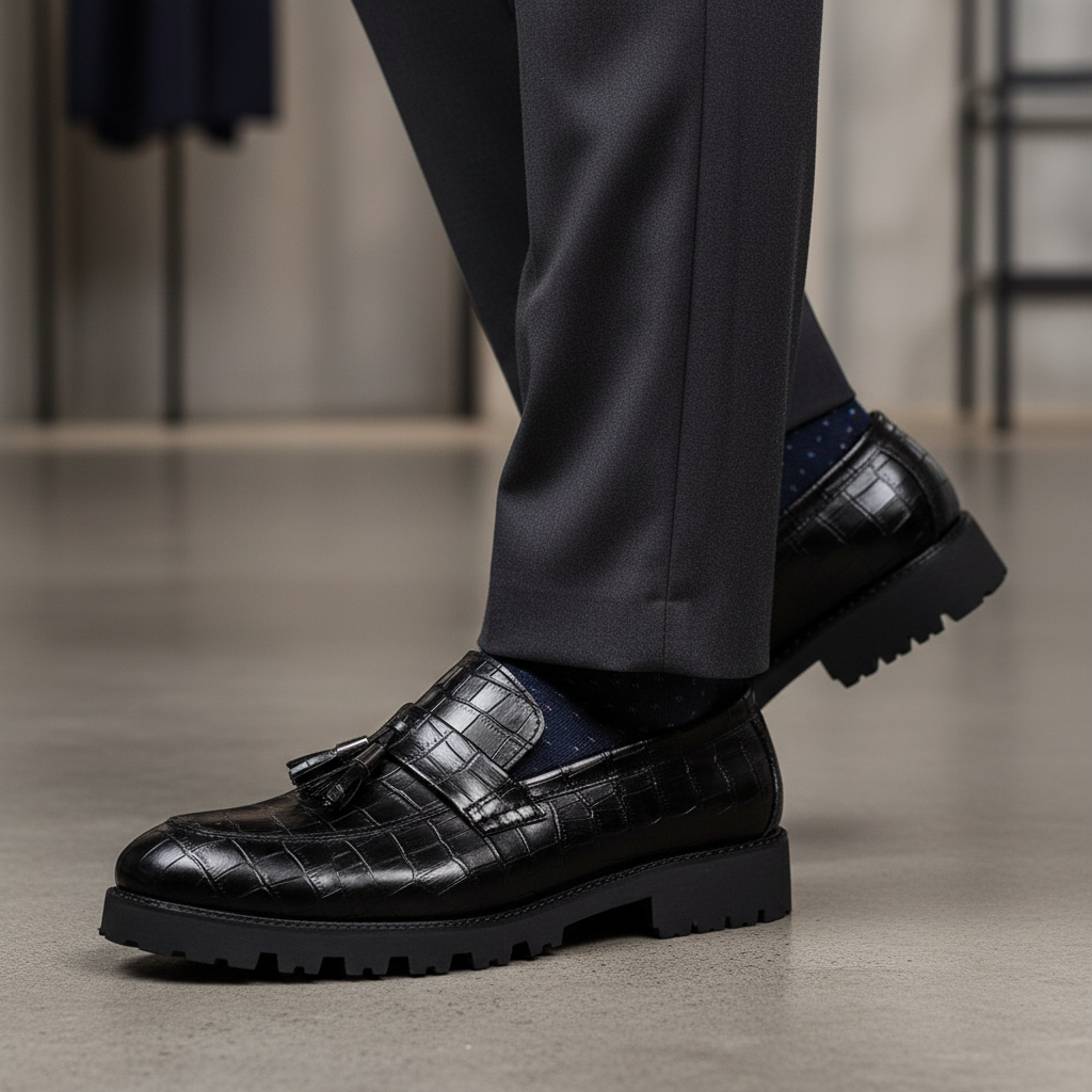 Herren Tassel Loafers – Stilvolle Formelle Slip-On Schuhe