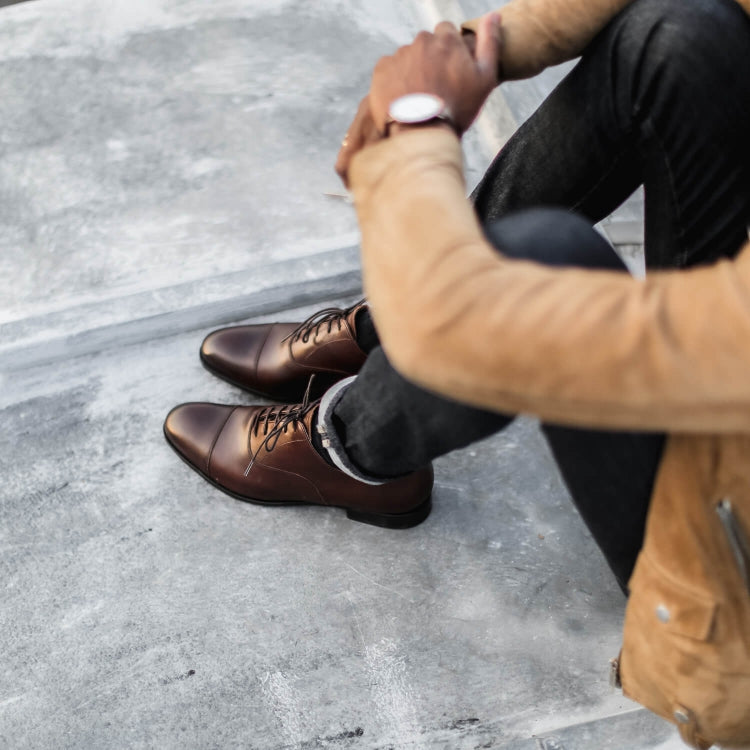 Herren Klassische Oxfordschuhe – Formelles Schnürdesign