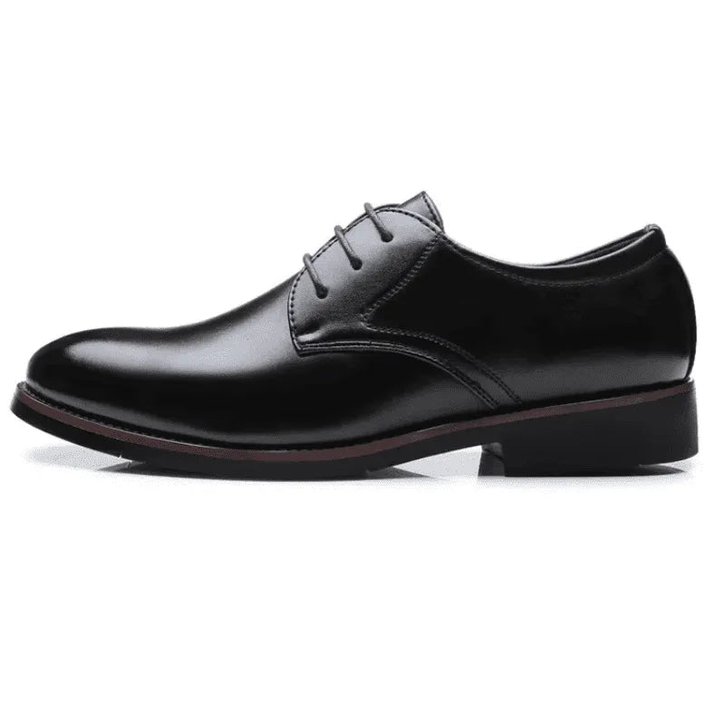 Herren Schwarzer Lederschuh – Klassischer Business-Look